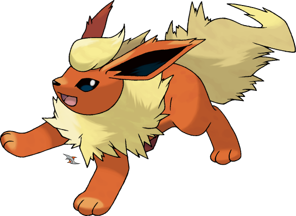 Flareon - Pokemon De Fuego Flareon (589x430), Png Download