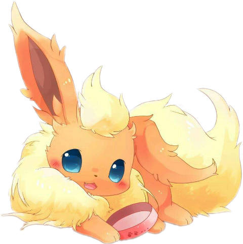 Pokemon Cute Flareon (480x483), Png Download