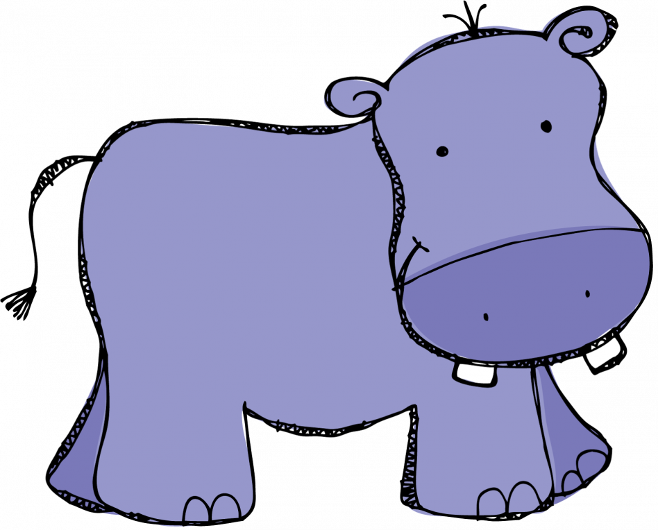 Hippo Facts For Kids - Hippo Clip Art (948x764), Png Download
