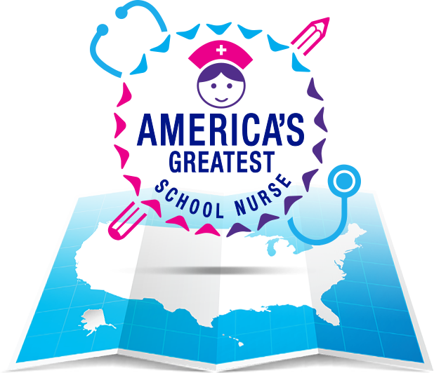 Americas Greatest School Nurse Map - School Nurses Day 2017 (618x532), Png Download
