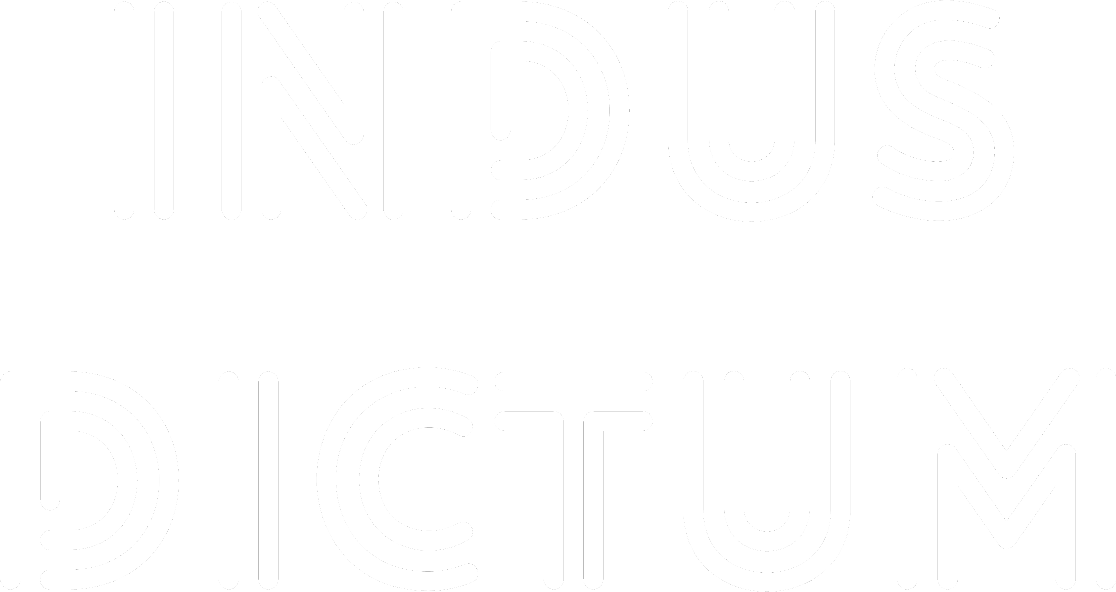 Indus Dictum Logo White No Background No Italic Extra - Bindass Hk (2455x1396), Png Download