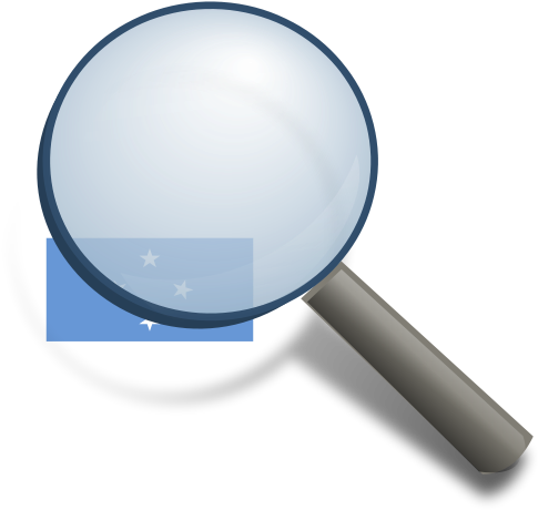 Magnifier Micronesia - Magnifying Glass Clipart (541x513), Png Download