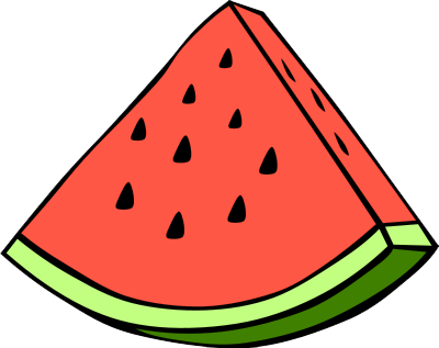 Watermelon - Watermelon Cartoon (400x317), Png Download