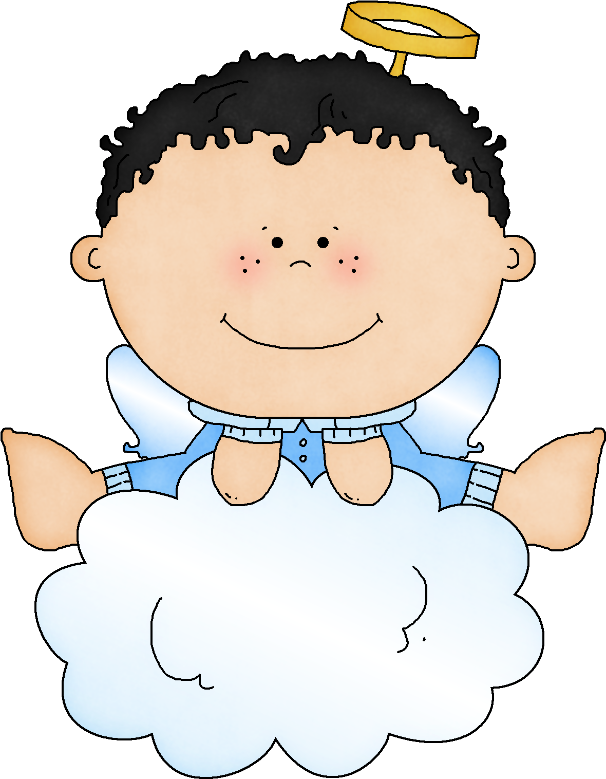 Alas*✿**✿* - Baby Boy Angel Clipart (1250x1600), Png Download