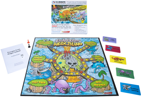 Escape From Anger Island - Escape From Anger Island Educational Board Game (600x600), Png Download