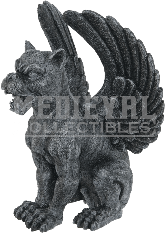 Winged Lioness Gargoyle Statue - Statue Of A Gargoyle (768x768), Png Download