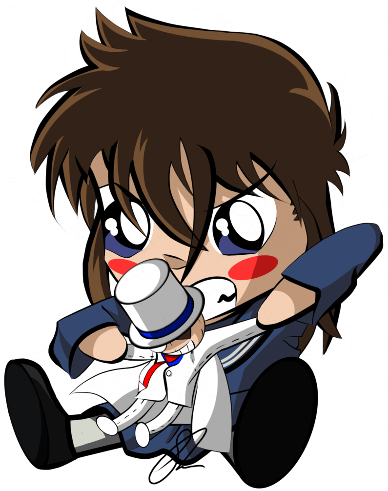 Angry Aoko Nakamori Chibi By Kaido Kid - List Of Case Closed Characters (795x1006), Png Download