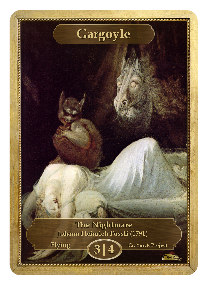 Gargoyle Token By Johann Heinrich Füssli - Henry Fuseli (822x1122), Png Download