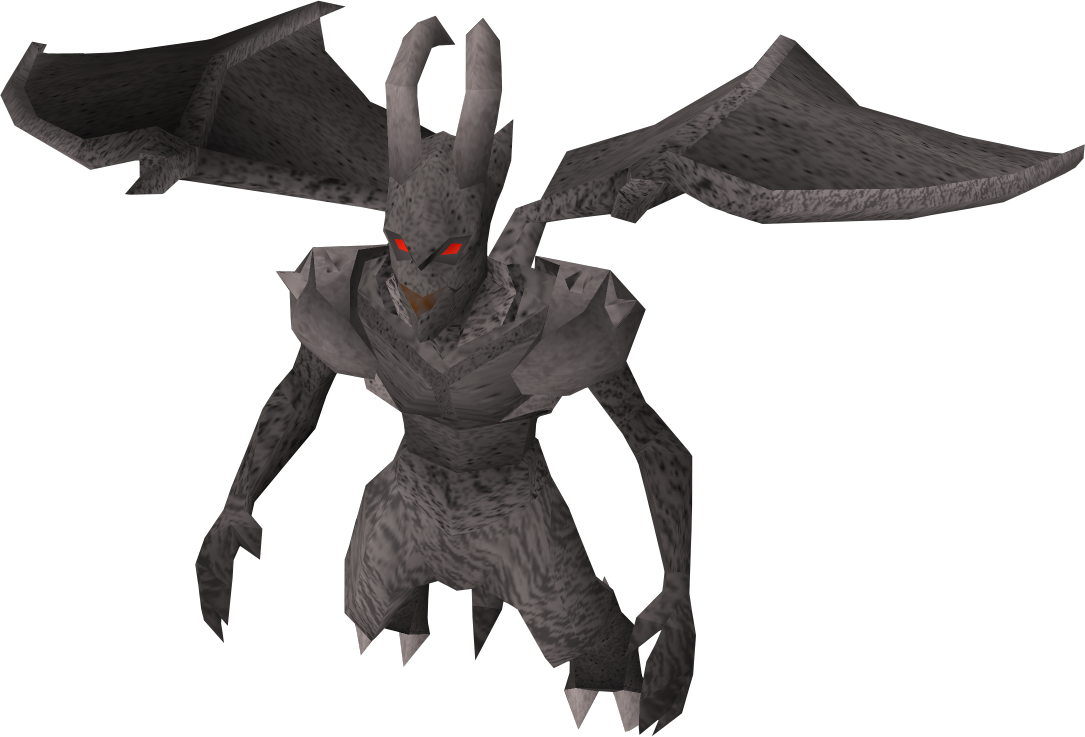 Demon Drawing Gargoyle - Runescape Gargoyles (1085x737), Png Download