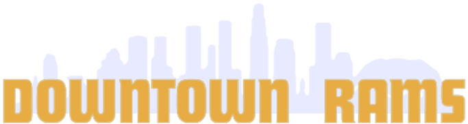 Downtownramslogoshort - Portable Network Graphics (896x182), Png Download