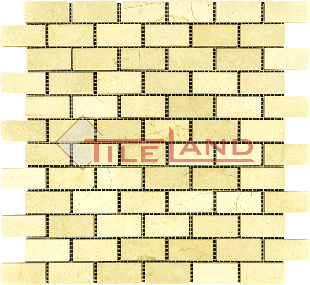 Crema Marfil 1×2 Brick - Marble (1000x1000), Png Download