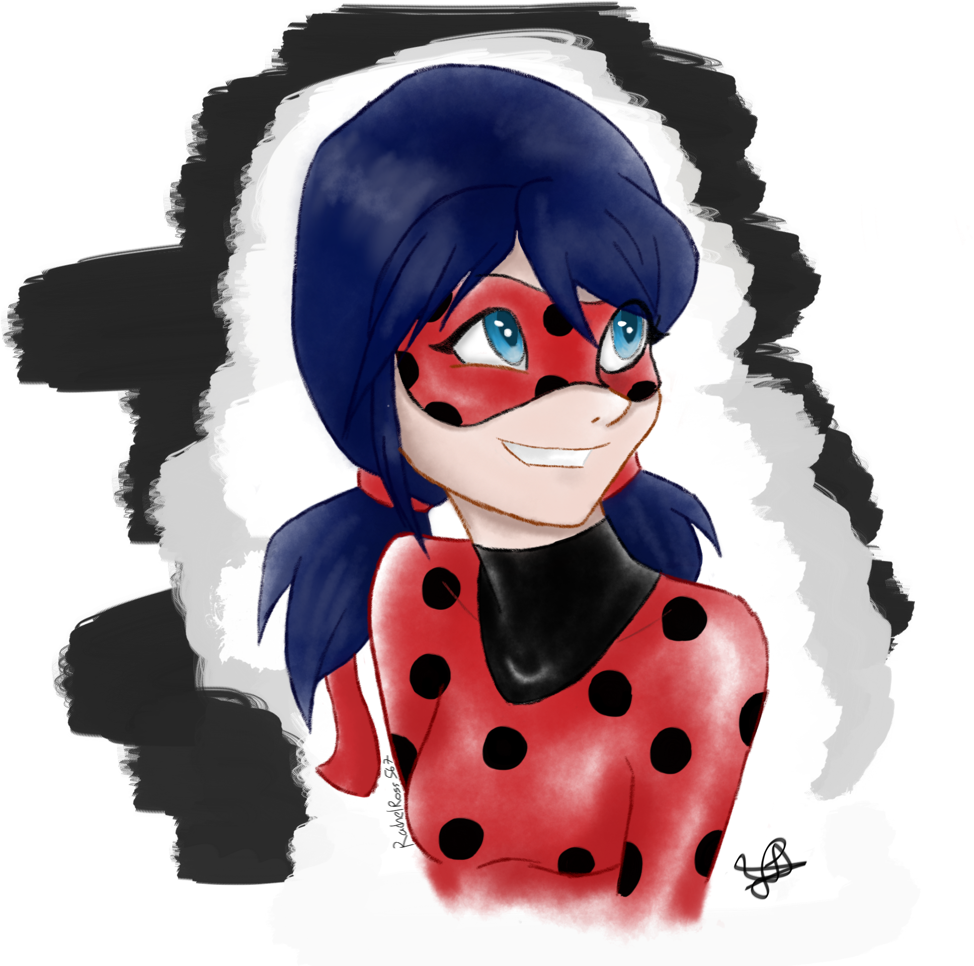 Miraculous Ladybug - Marinette Dupain Cheng Félix (2048x2048), Png Download