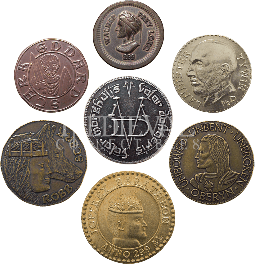 Dead Man Set - George Rr Martin Coins (600x600), Png Download