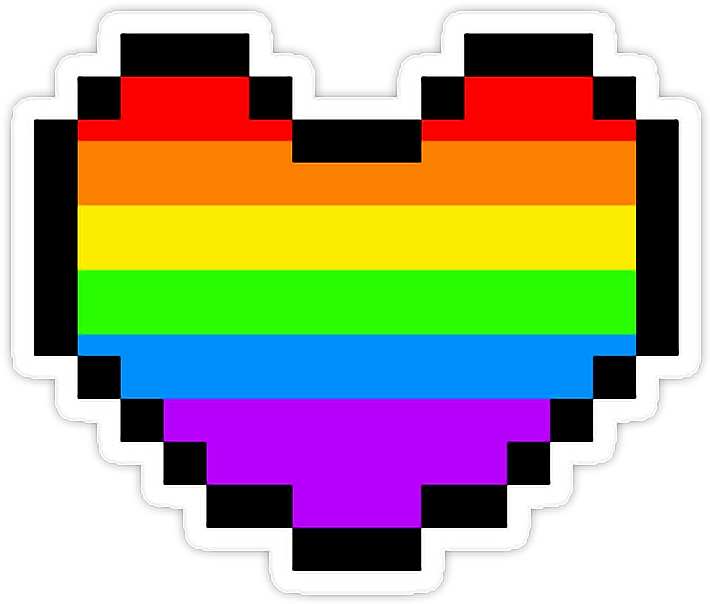 Rainbow Heart Pride Tumblr Emoji - Cool Bee Bee Swarm Simulator (710x604), Png Download