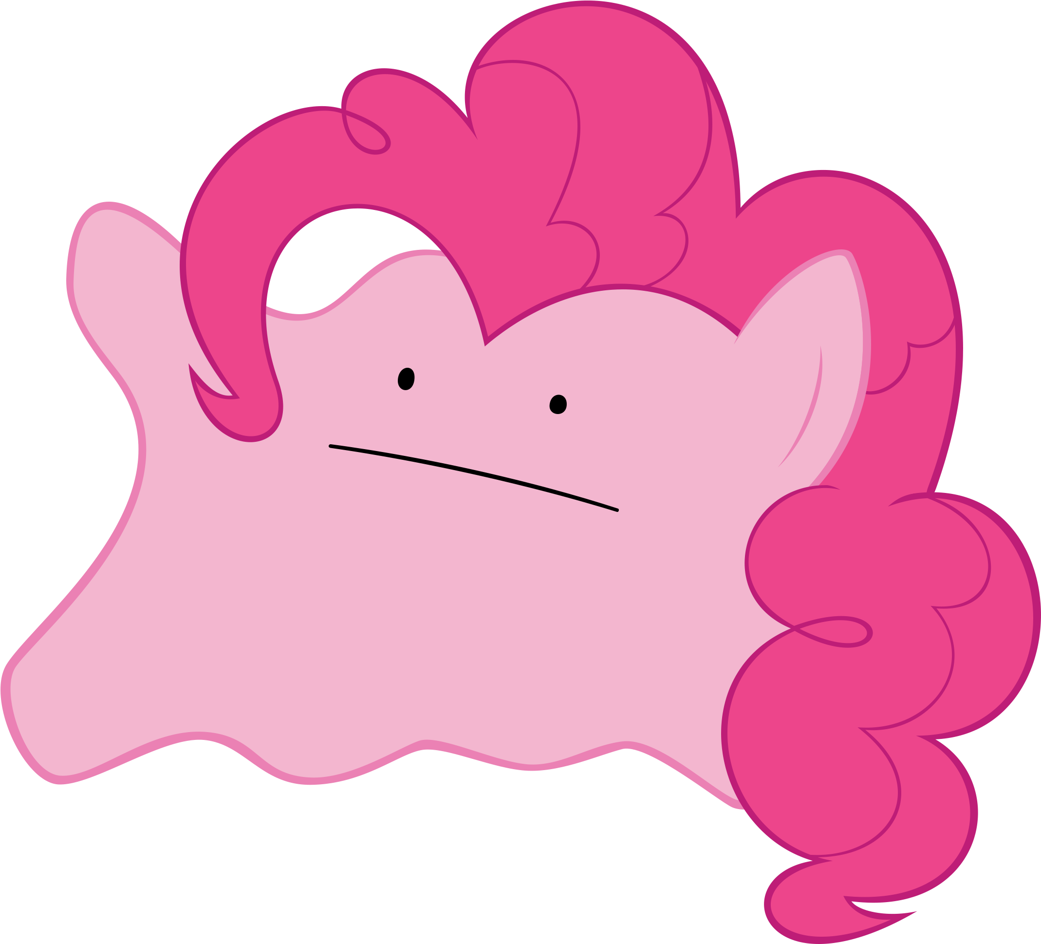 Pinkie Pie Twilight Sparkle Pony Pink Mammal Nose Vertebrate - Ditto My Little Pony (2213x2000), Png Download