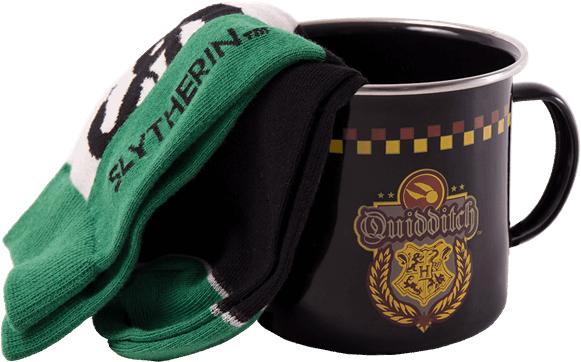 Slytherin Quidditch Mug & Socks Gift Set - Slytherin House (600x600), Png Download