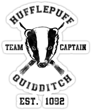 "hufflepuff Quidditch Athletic Tee Harry Potter Shirt" - Hufflepuff Quidditch Team Logo (375x360), Png Download