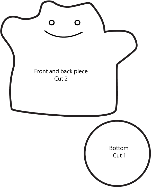 Dittoplushpattern By Mewkish-d9wk4gr - Stuffed Toy (612x792), Png Download