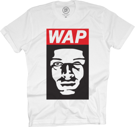 Wap Face White T-shirt - T Shirt With Face (454x429), Png Download