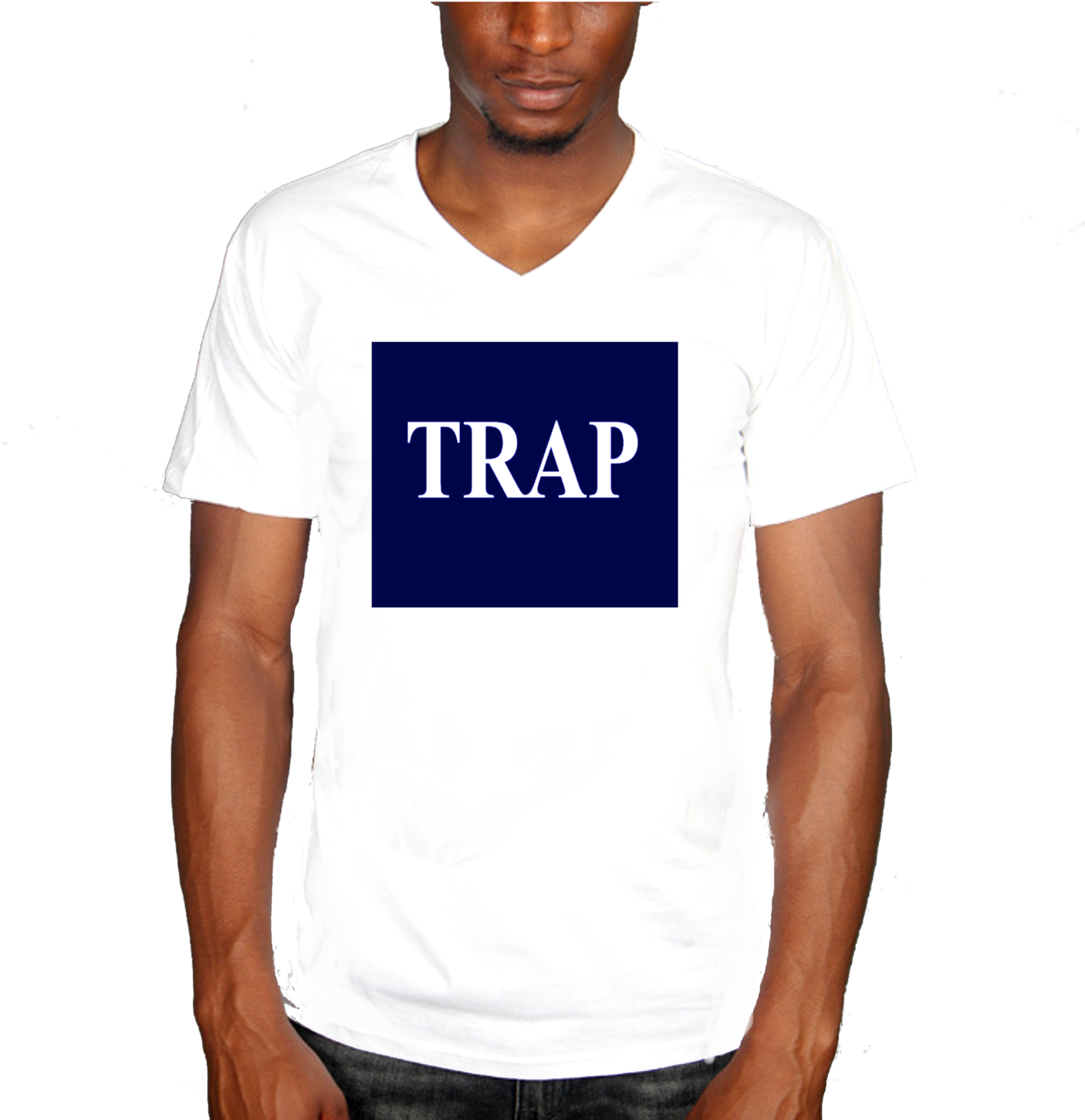 Trap, Trap King,"fetty Wap" Gap Inspired Mens V Neck - Fetty Wap White Background (1600x1455), Png Download