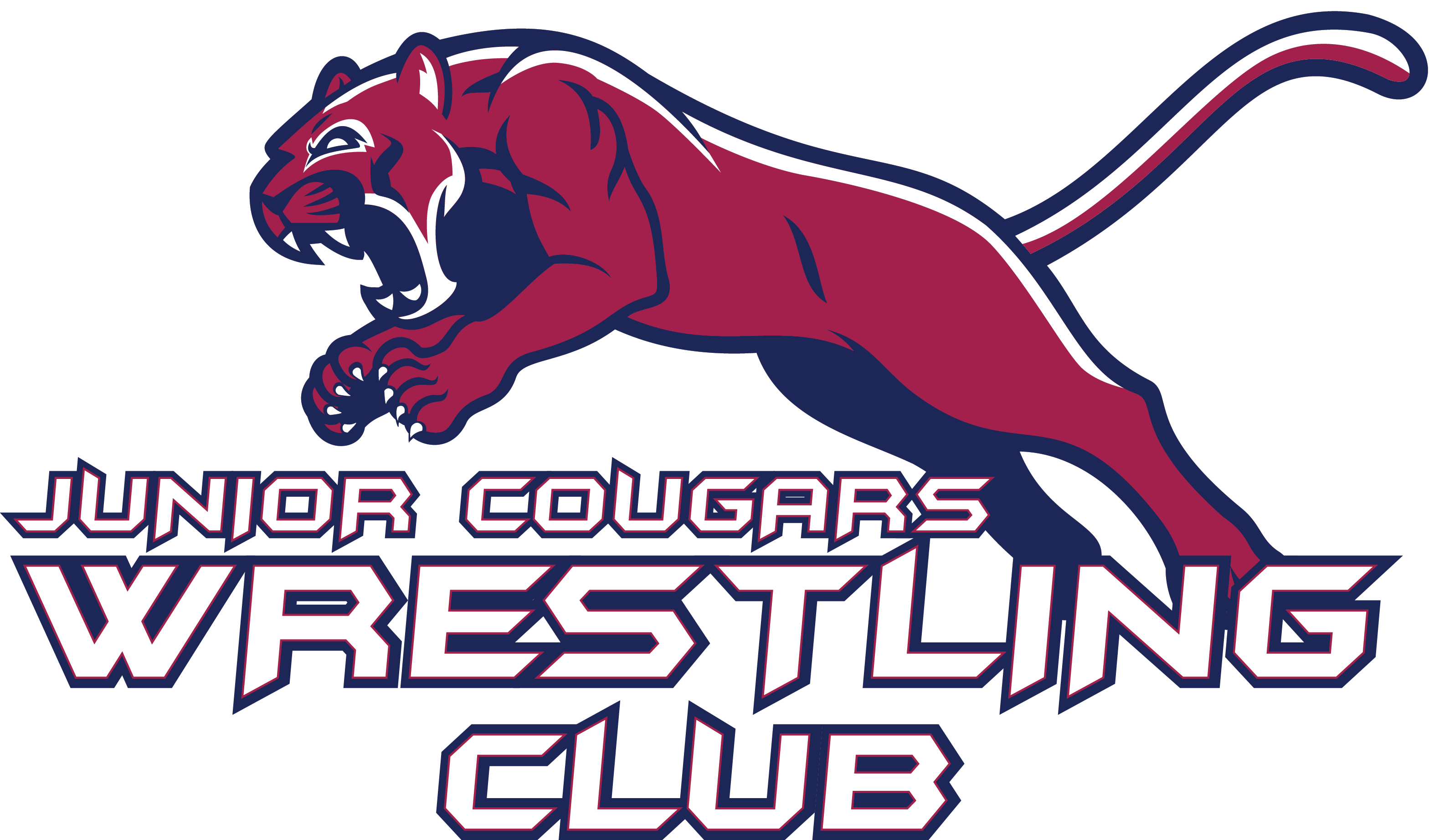 Cougars Wrestling (3158x1845), Png Download