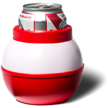 Fishing Bobber Drink Koozy - Bigmouth Inc Fishing Bobber Drink Kooler, White/red (500x500), Png Download