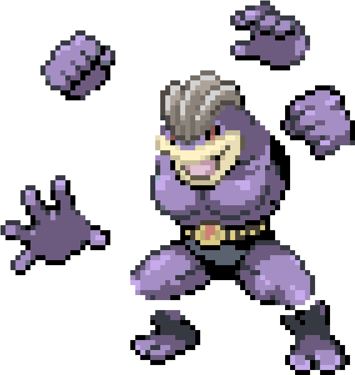 Ghost Type Machamp - Magikarp And Machamp (990x780), Png Download