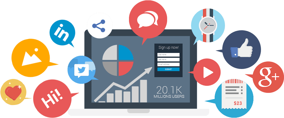 Social Media Marketing Isn't Just Some Passing Fad - Social Media Management (955x428), Png Download