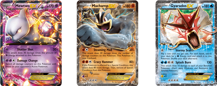 As The Name Implies, Each Tin Boasts One Of The Three - Pokemon - Machamp Ex (xy108) - Xy Black Star Promos (1000x500), Png Download