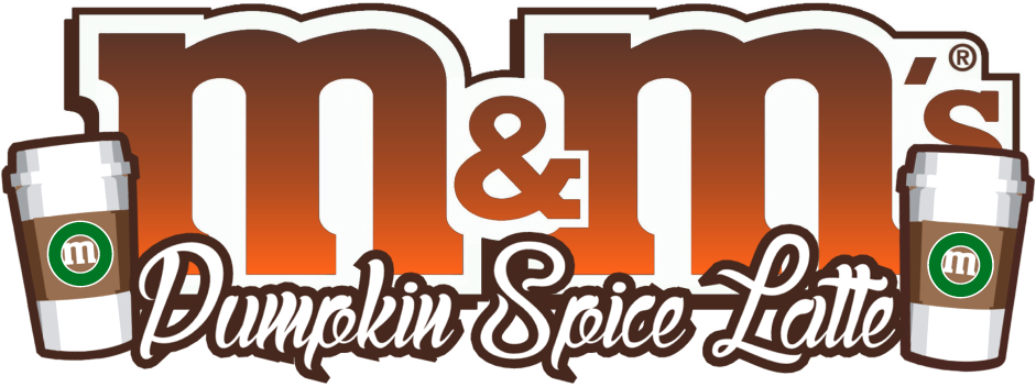 Pumpkin Spice Latte M&m's Picture Transparent Stock - M & M Logo (941x352), Png Download