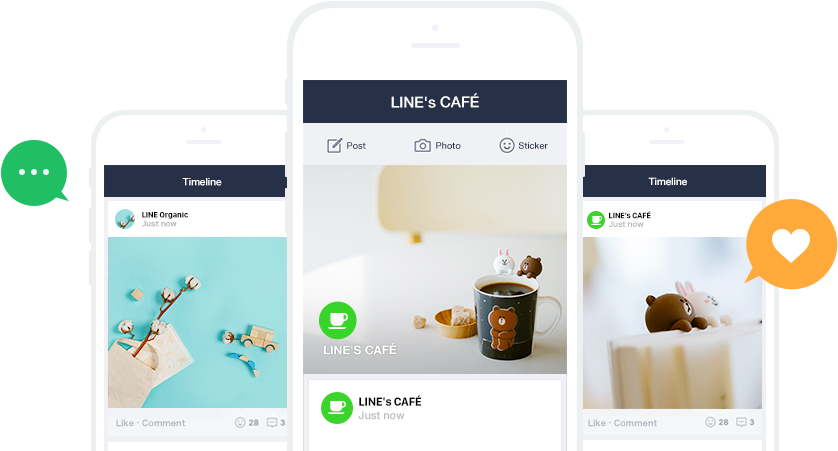 Timeline Posts - 動態 消息 Line (862x450), Png Download