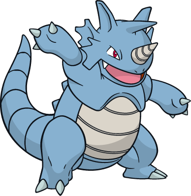 No Caption Provided - Pokemon Rhydon (388x398), Png Download