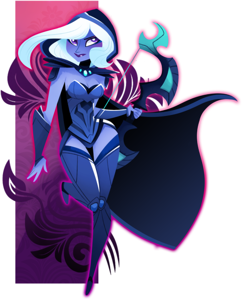 Drow Ranger Tumblr - Dota 2 Drow Ranger (500x630), Png Download