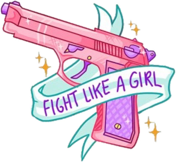 Ile Ilgili G Rsel Sonucu Stickers Pinterest - Fight Like A Girl Gun (1000x750), Png Download