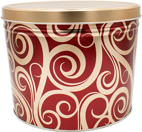 15t Golden Swirls - Golden Swirls 14lb Hershey's Holiday Mix Tin (500x500), Png Download