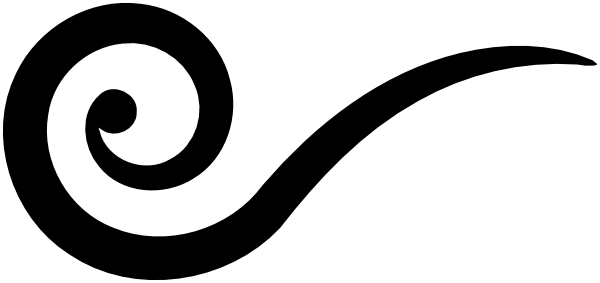 Clip Arts Related To - Swirl Clipart Black And White (600x283), Png Download