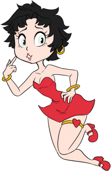 Flat Color Of The Boop Herself ^^ - Yakko And Betty Boop (500x550), Png Download
