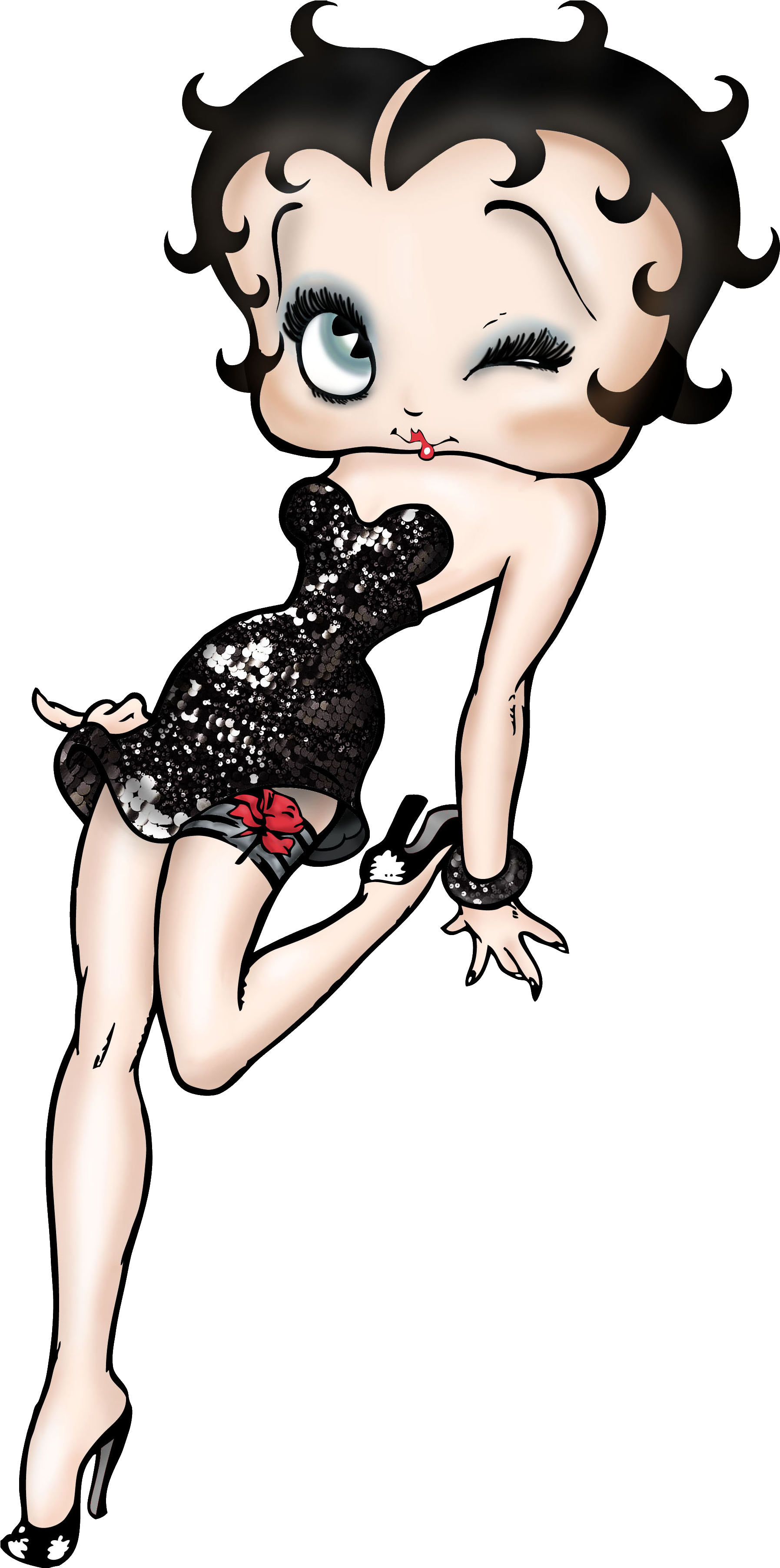 Betty Boop Lancome Paris 1 - Lancôme Betty Boop (1805x3617), Png Download