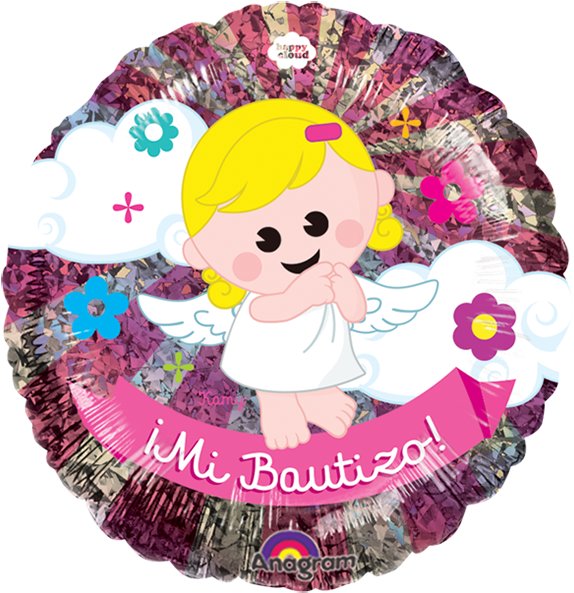 Happy Cloud Mi Bautizo Niña - Child (600x600), Png Download