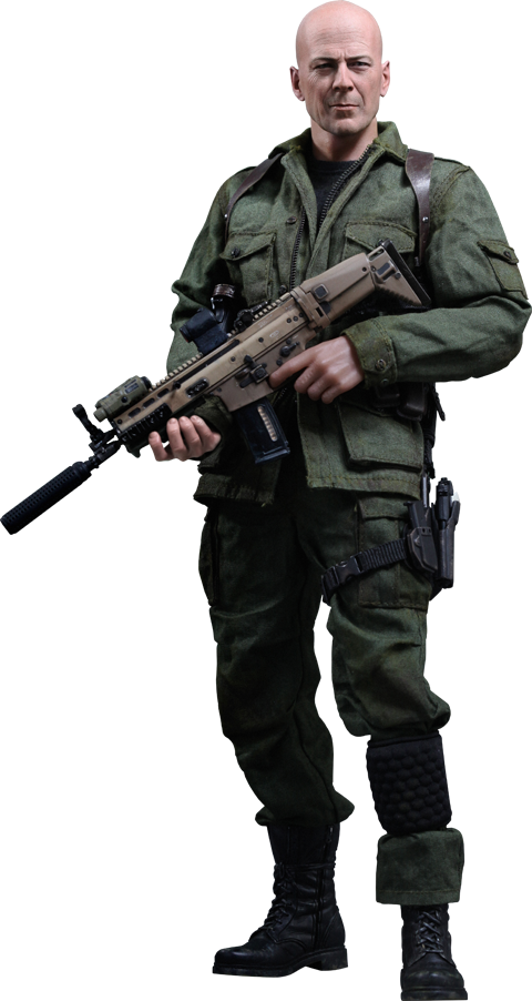 Hot Toys G - Hot Toys Bruce Willis Figure From G.i. Joe Retaliation (480x902), Png Download