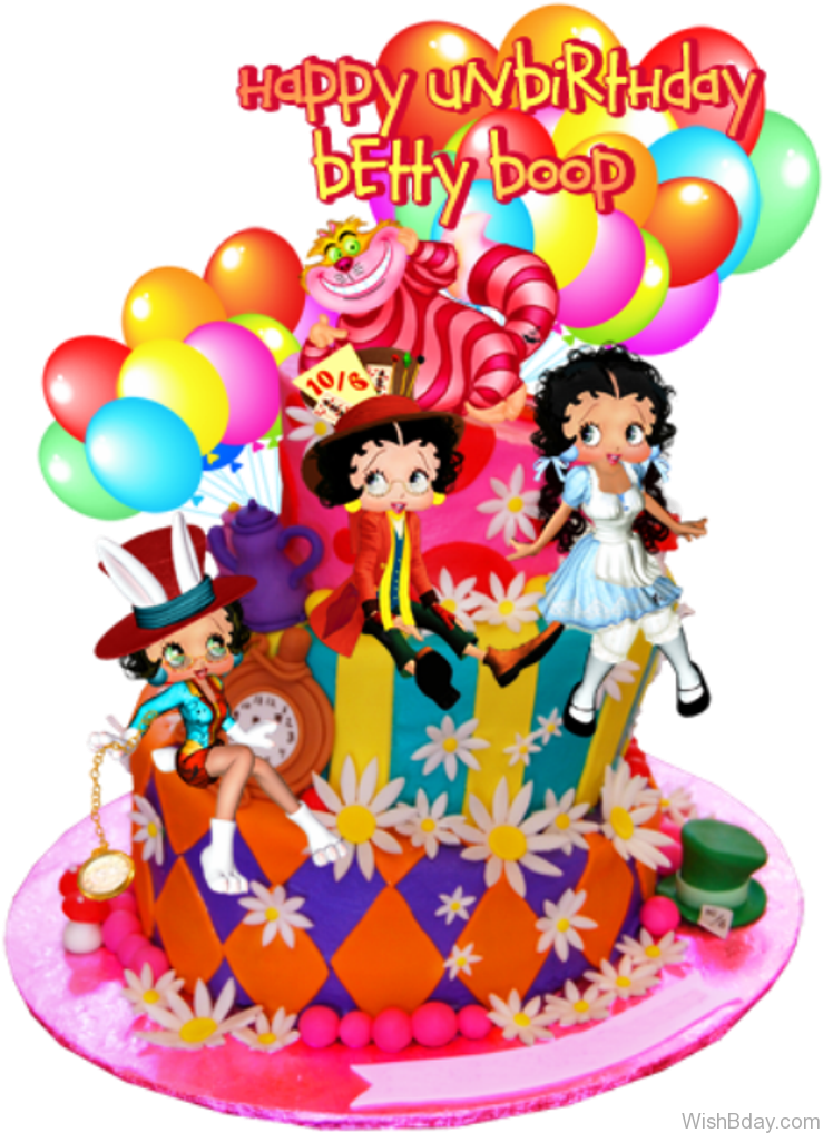 Happy Birthday Betty Boop Nice Image - Betty Boop Birthday (741x1024), Png Download