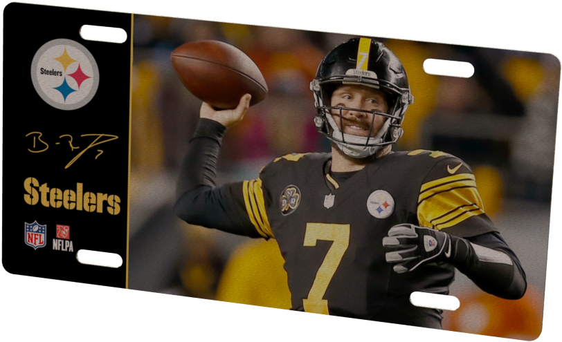 Pittsburgh Steelers Ben Roethlisberger Metal Photo - Pittsburgh Steelers (1024x768), Png Download