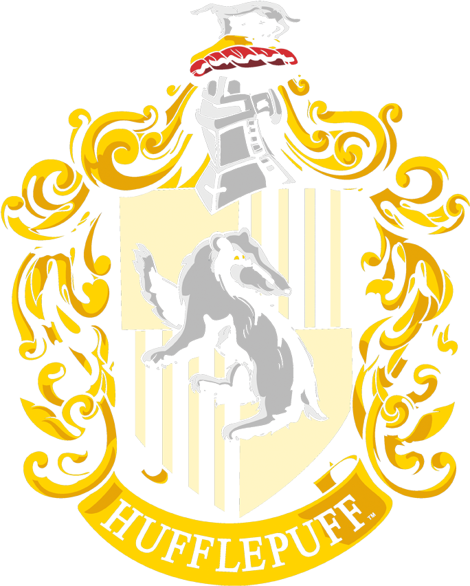 Harry Potter Hufflepuff Crest Juniors V Neck T Shirt - Wall Decal: Hufflepuff Crest - Harry Potter (855x900), Png Download
