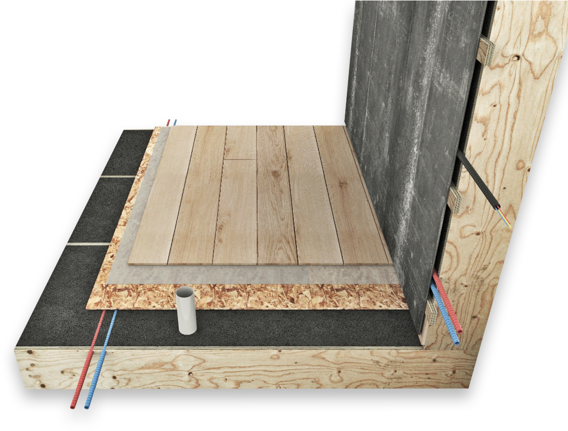 How Are Electricity And Plumbing Installed In A Popup - Popup House (1203x896), Png Download