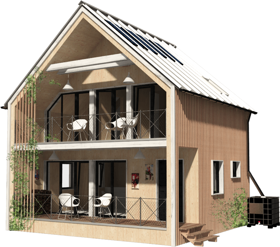 Modern Home Png - Building (1000x1000), Png Download