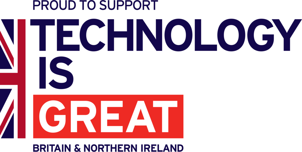 Proud To Support Technology Is Great Flag Blue Rgb - Uk Department For International Trade Logo (1000x504), Png Download