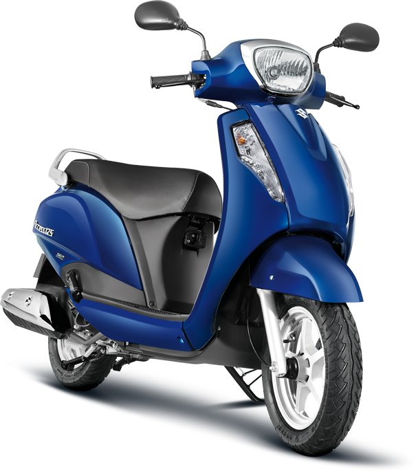 Feature-3 - Suzuki Access 125 Blue Colour (605x685), Png Download
