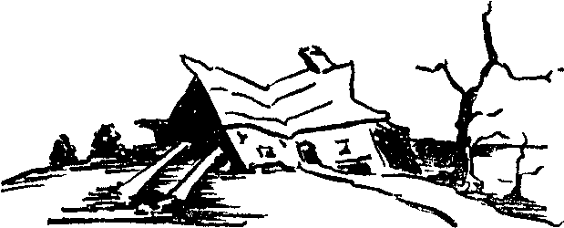The Propped Up House - Illustration (630x275), Png Download