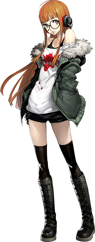 This Is A Pre-painted, 1/7th Scale Figure Of Futaba - Persona 5 Female Characters (320x816), Png Download
