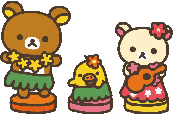 Hawaii Rilakkuma By Justnickey On Deviantart Clipart - Rilakkuma (599x438), Png Download